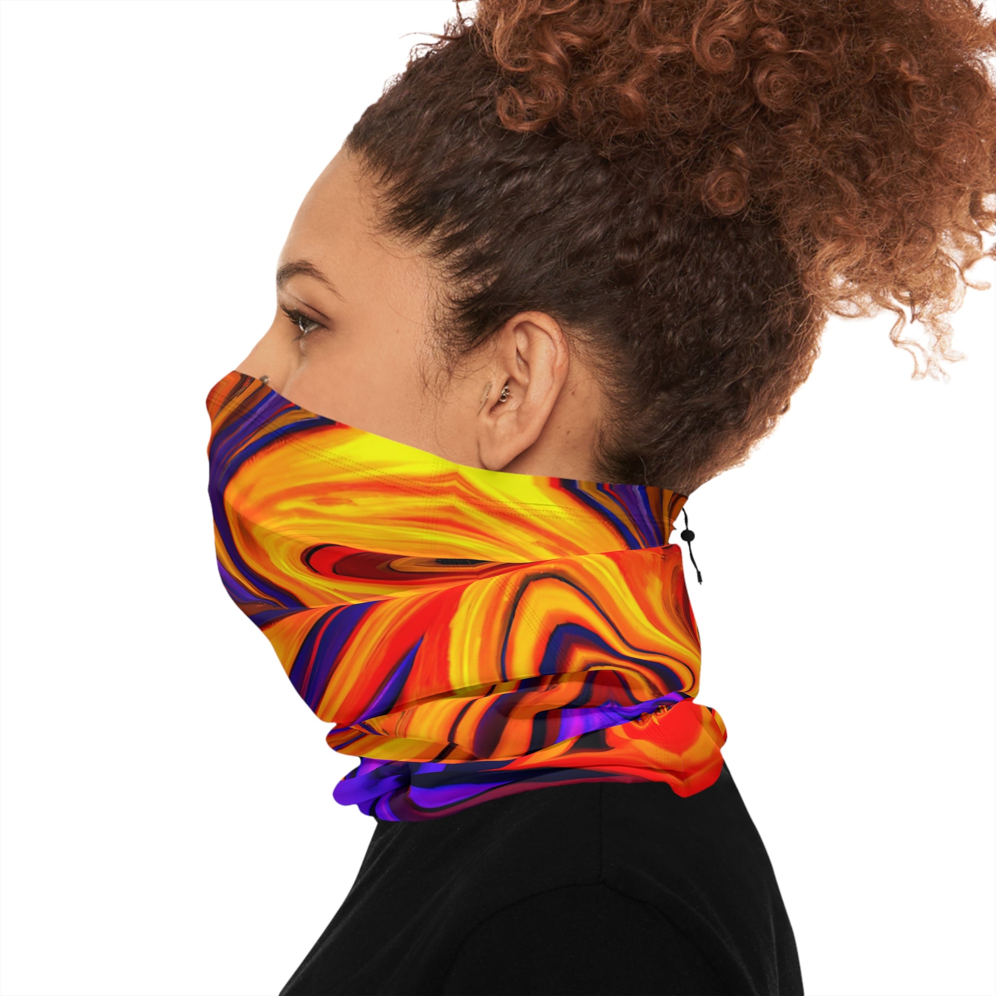 Trippy Flame Winter Neck Gaiter