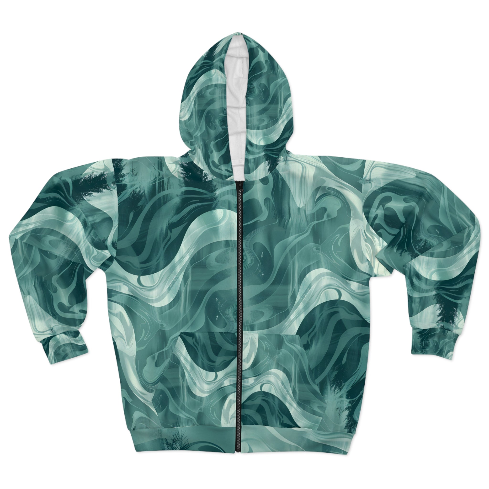 Teocalli Pull Unisex Zip Hoodie
