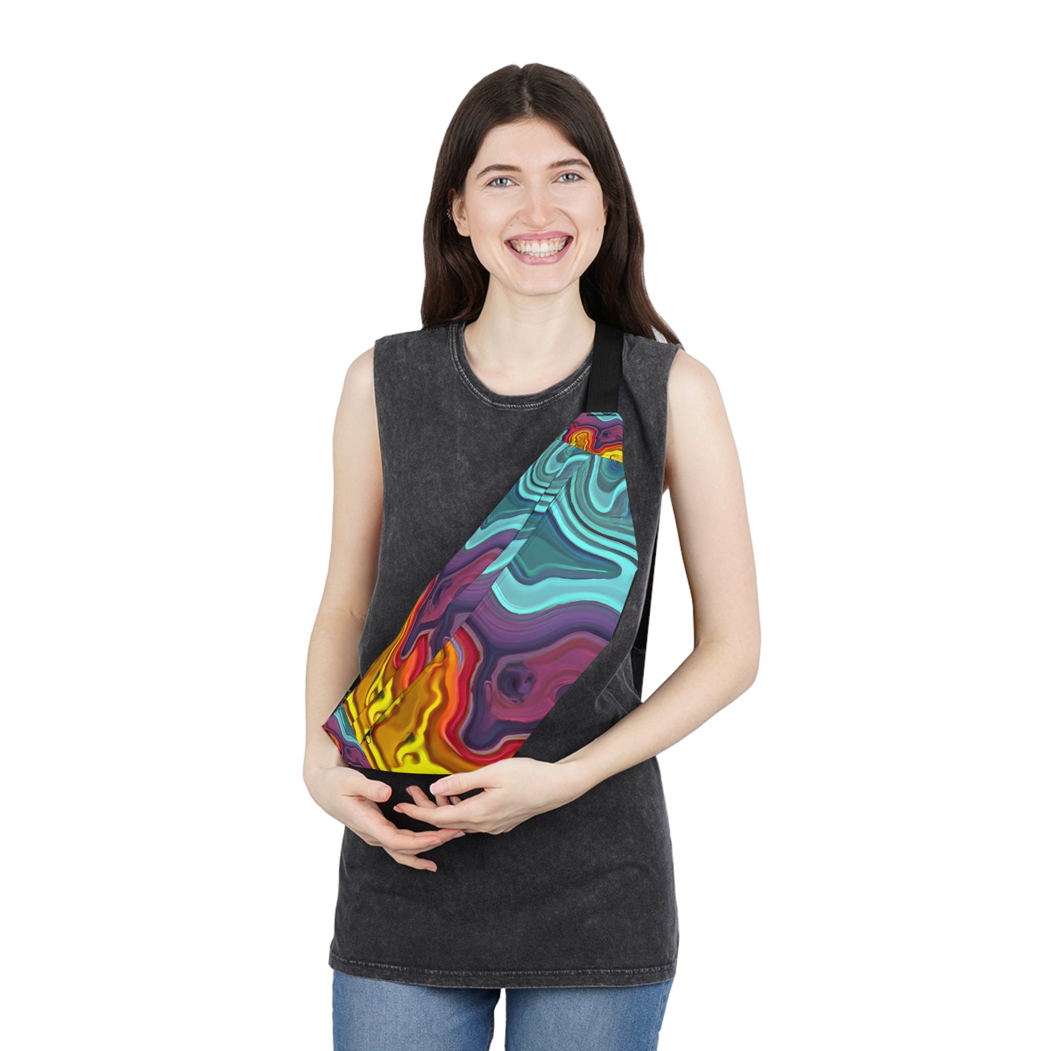 Electric Waves Fanny Pack (Large)