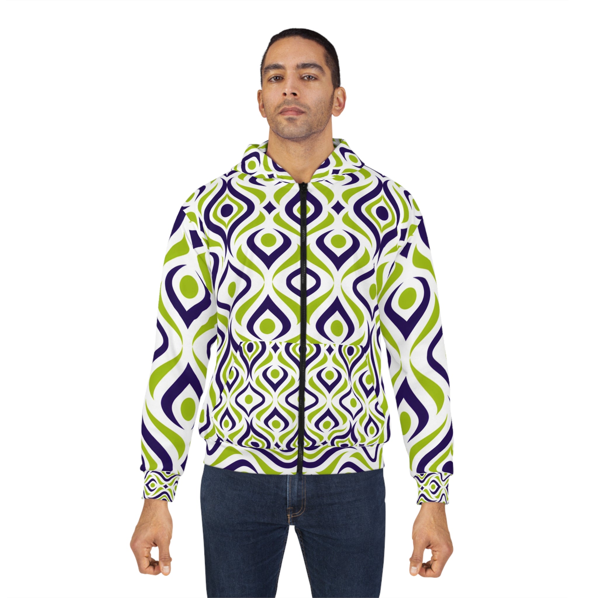 Green Rush Unisex Zip Hoodie