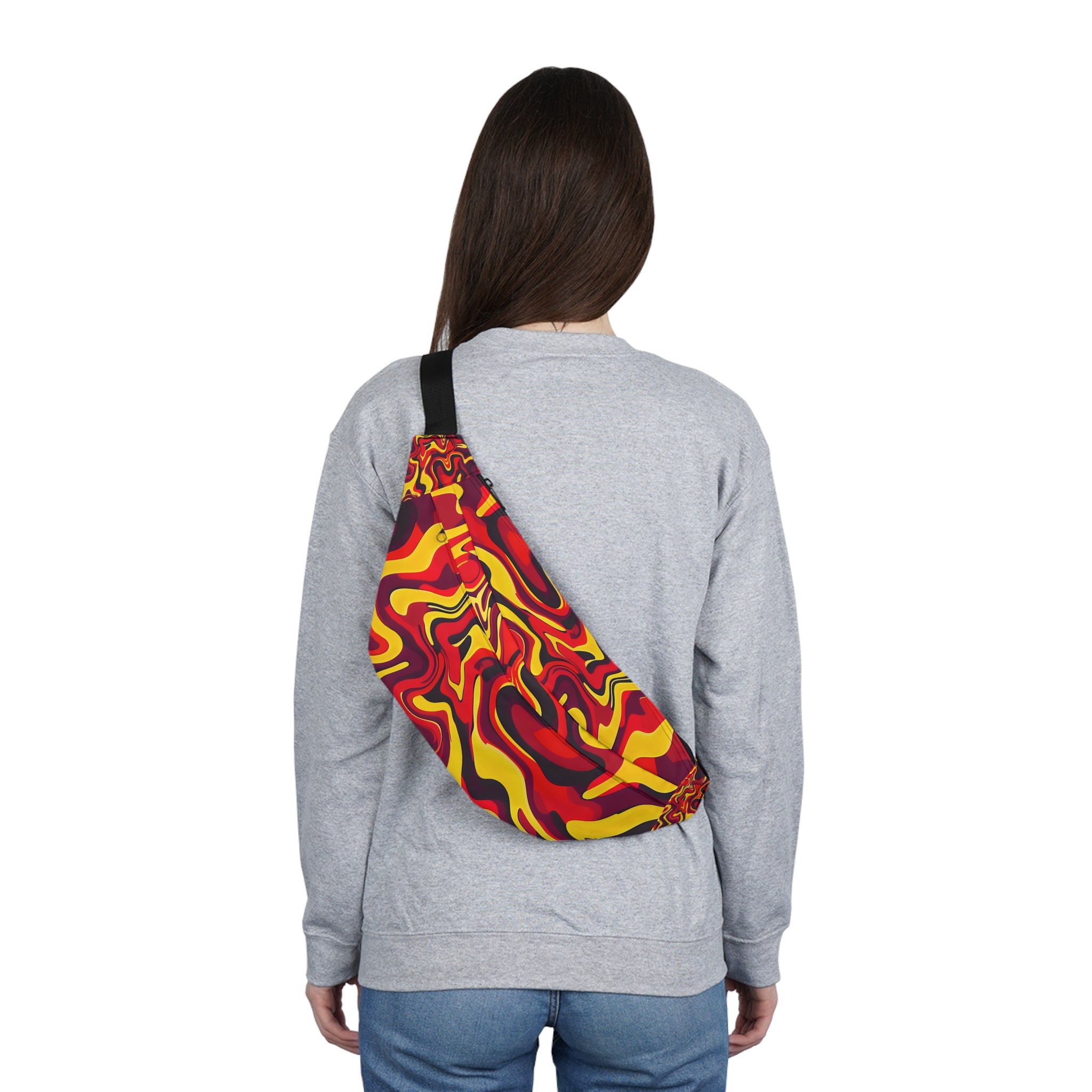 Crimson Lemon Twist Fanny Pack (Large)