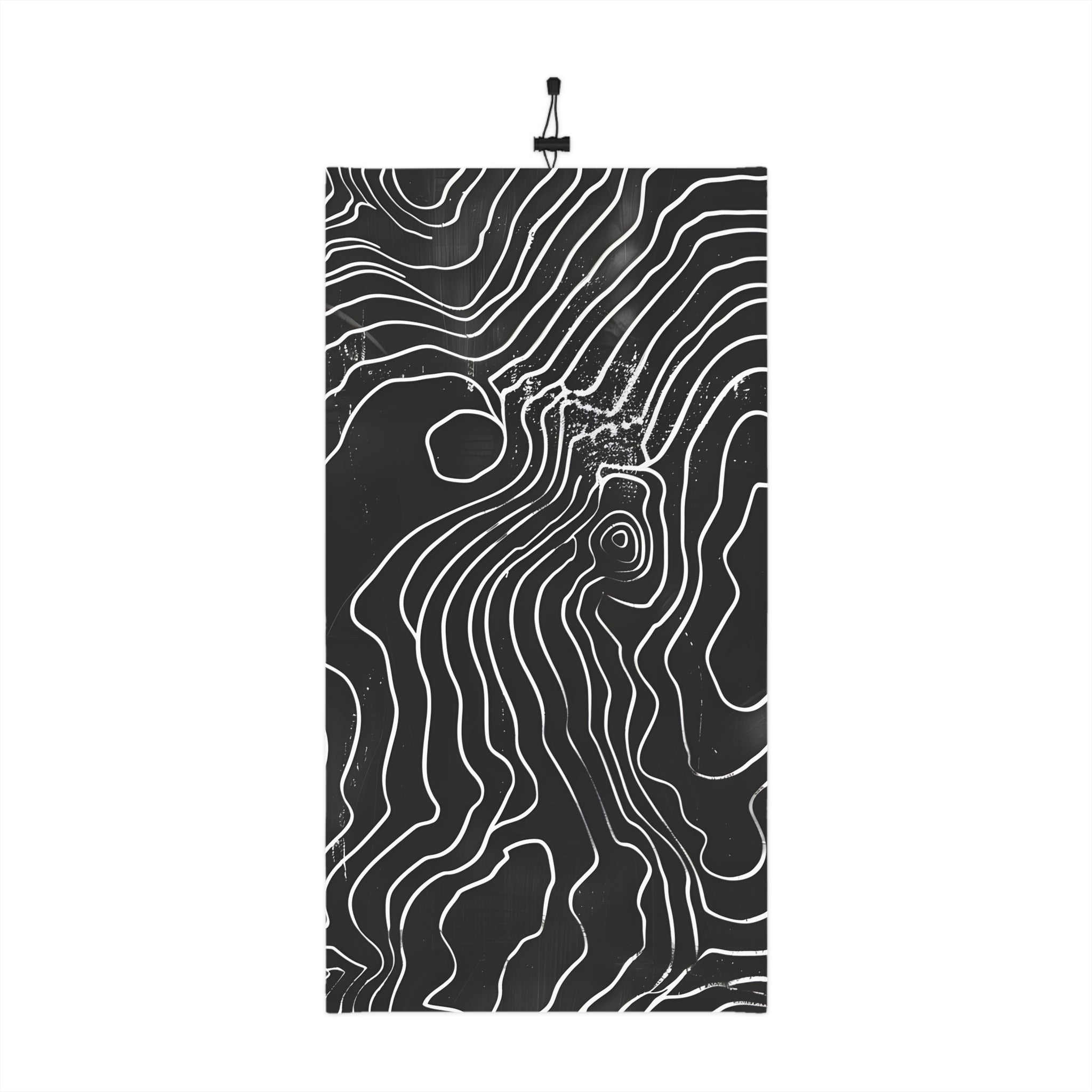 Black Topo Winter Neck Gaiter