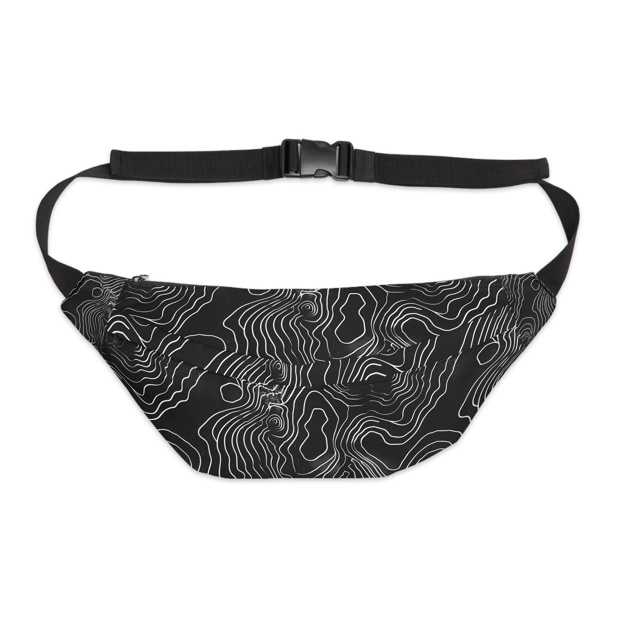 Black Topo Fanny Pack (Large)