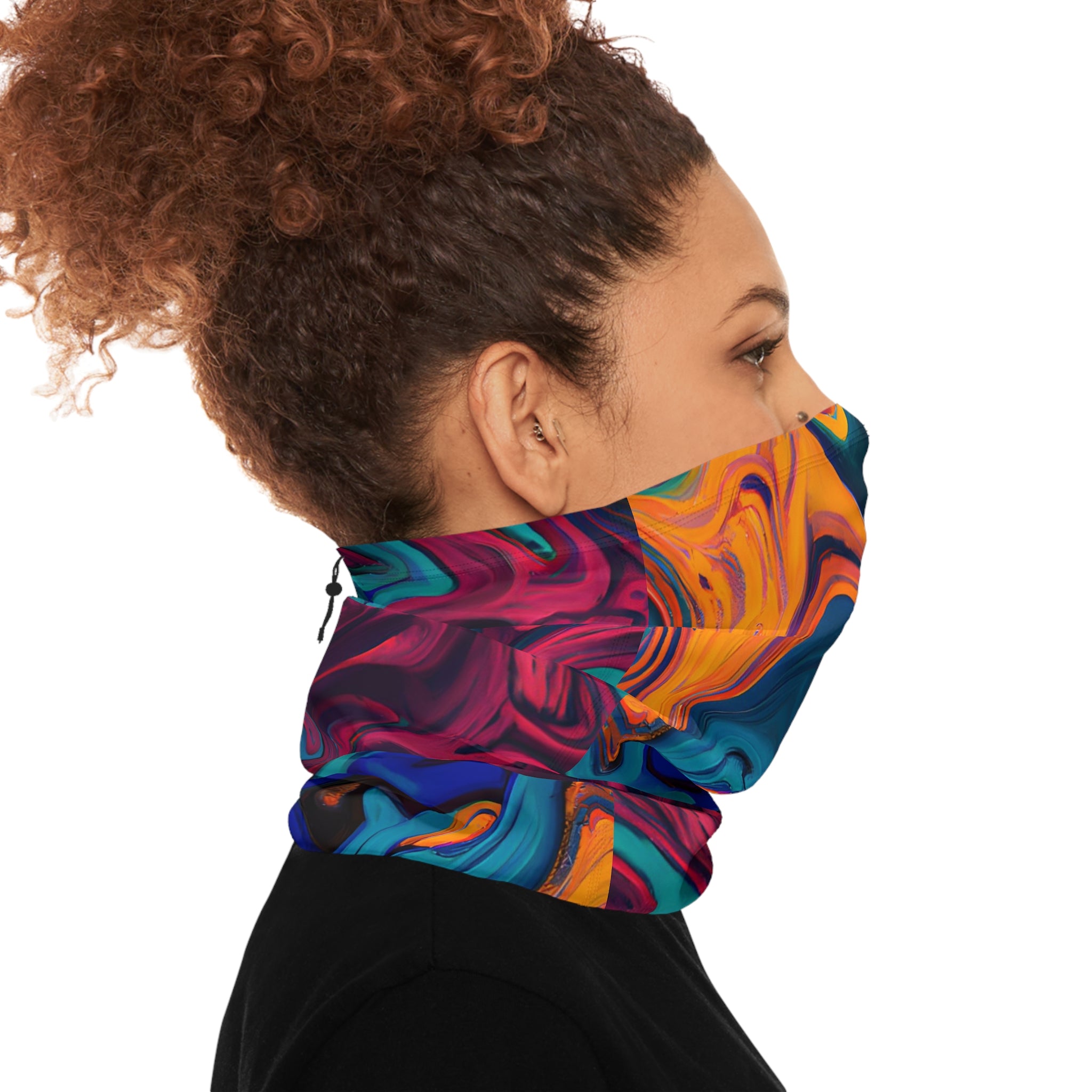 Mosaic Stir Motif Winter Neck Gaiter
