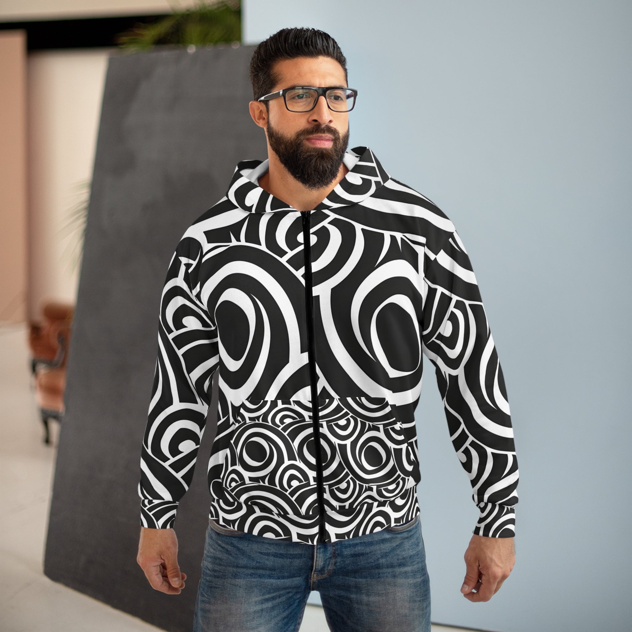 Retro B Dubs Unisex Zip Hoodie