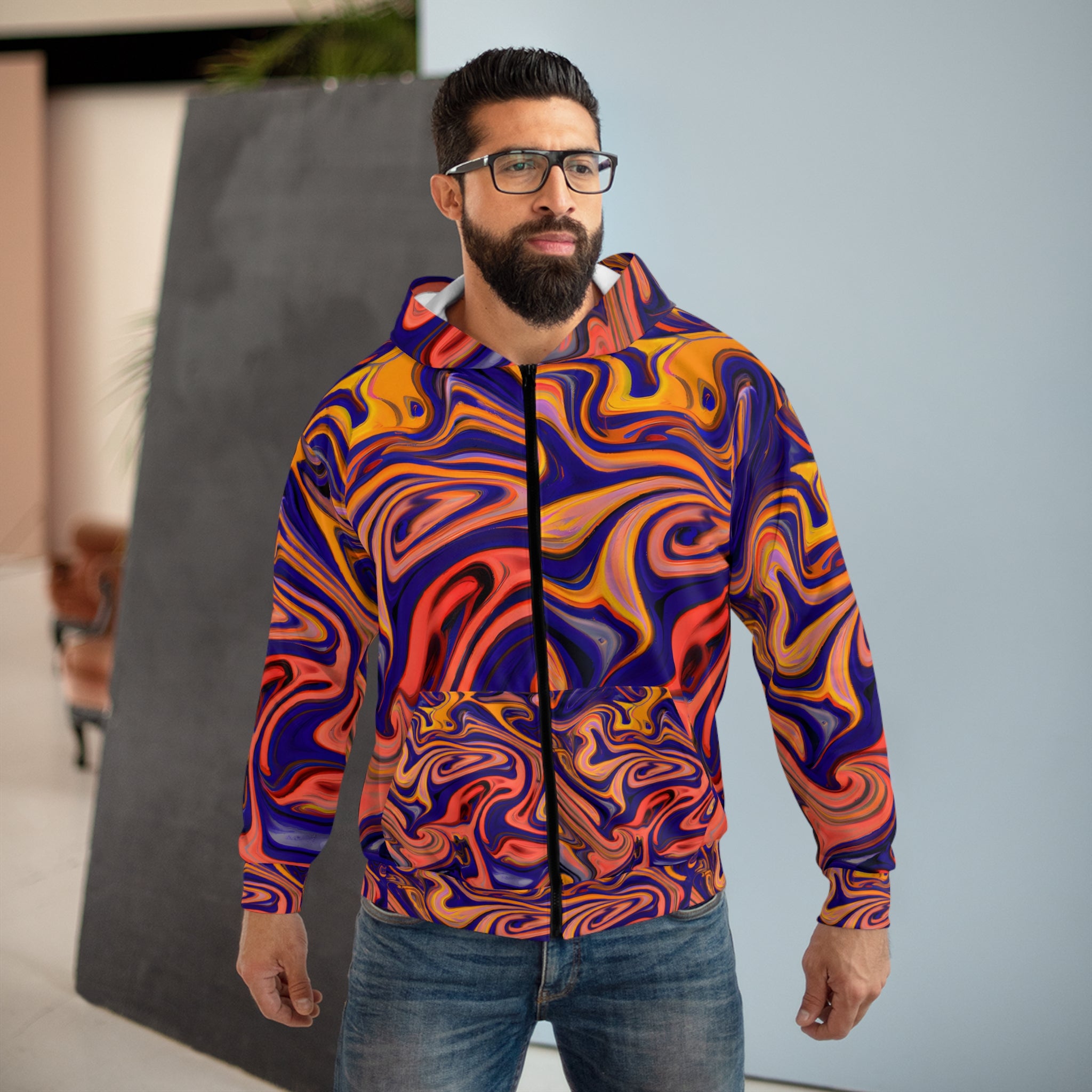 Transcendent Zen Unisex Zippered Hoodie