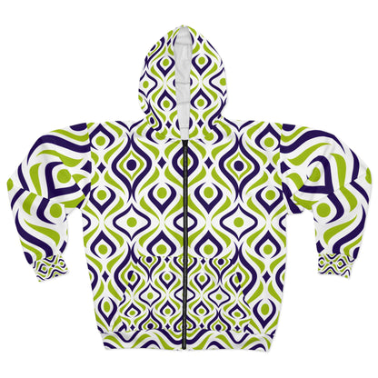 Green Rush Unisex Zip Hoodie