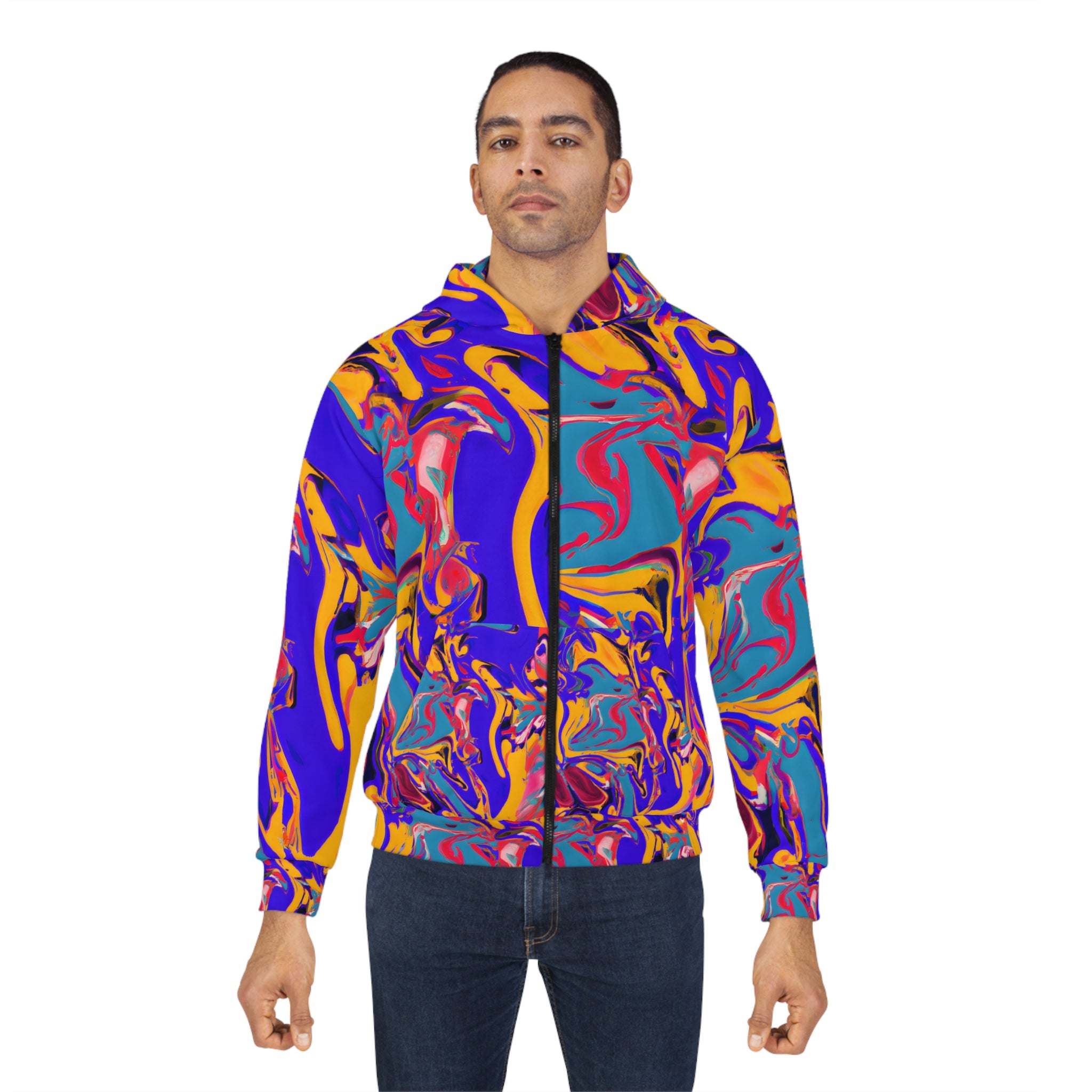 Lost Painting Unisex Zippered Hoodie