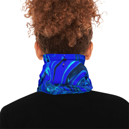 Frosty Blue Winter Neck Gaiter