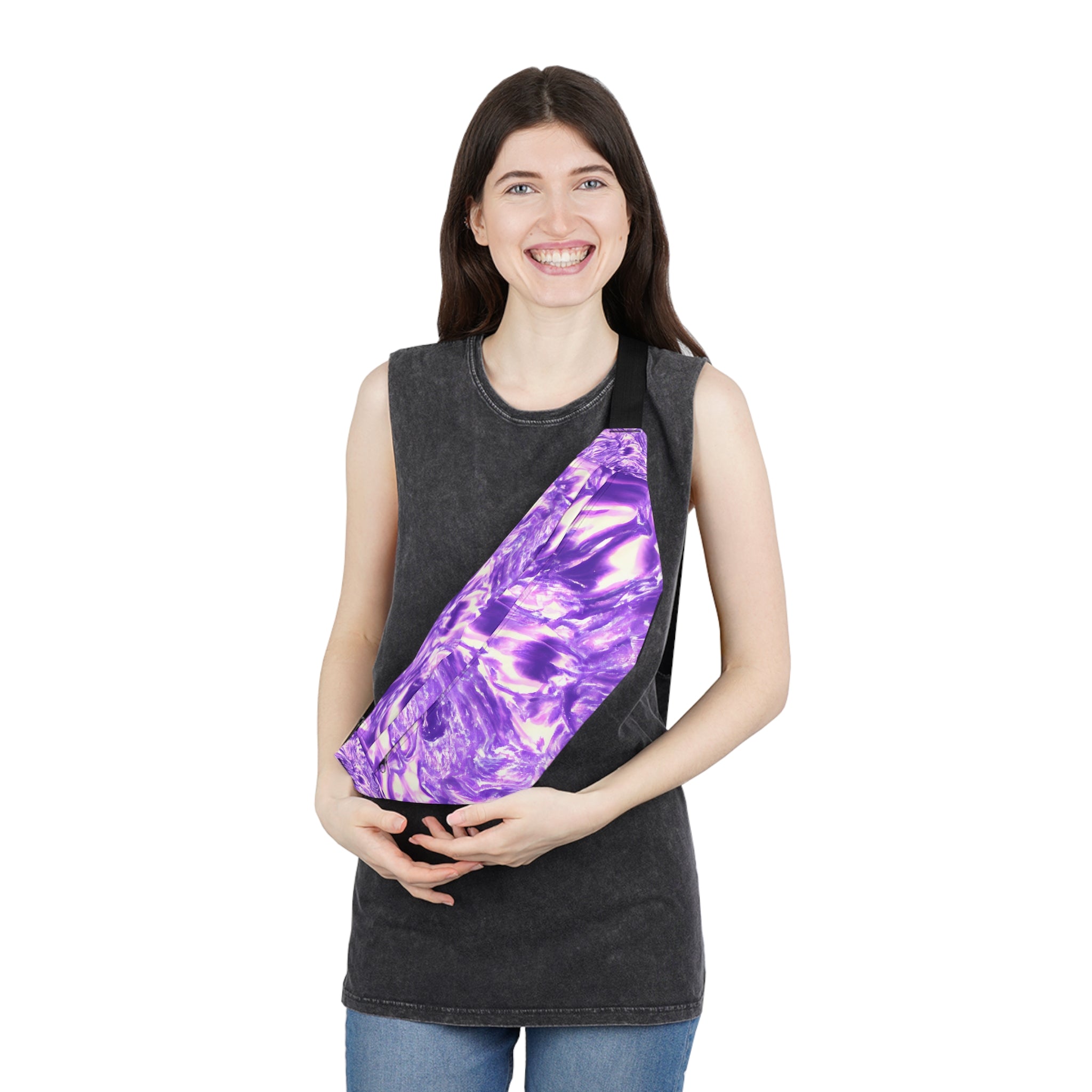 Lavender Pink Mist Fanny Pack (Large)