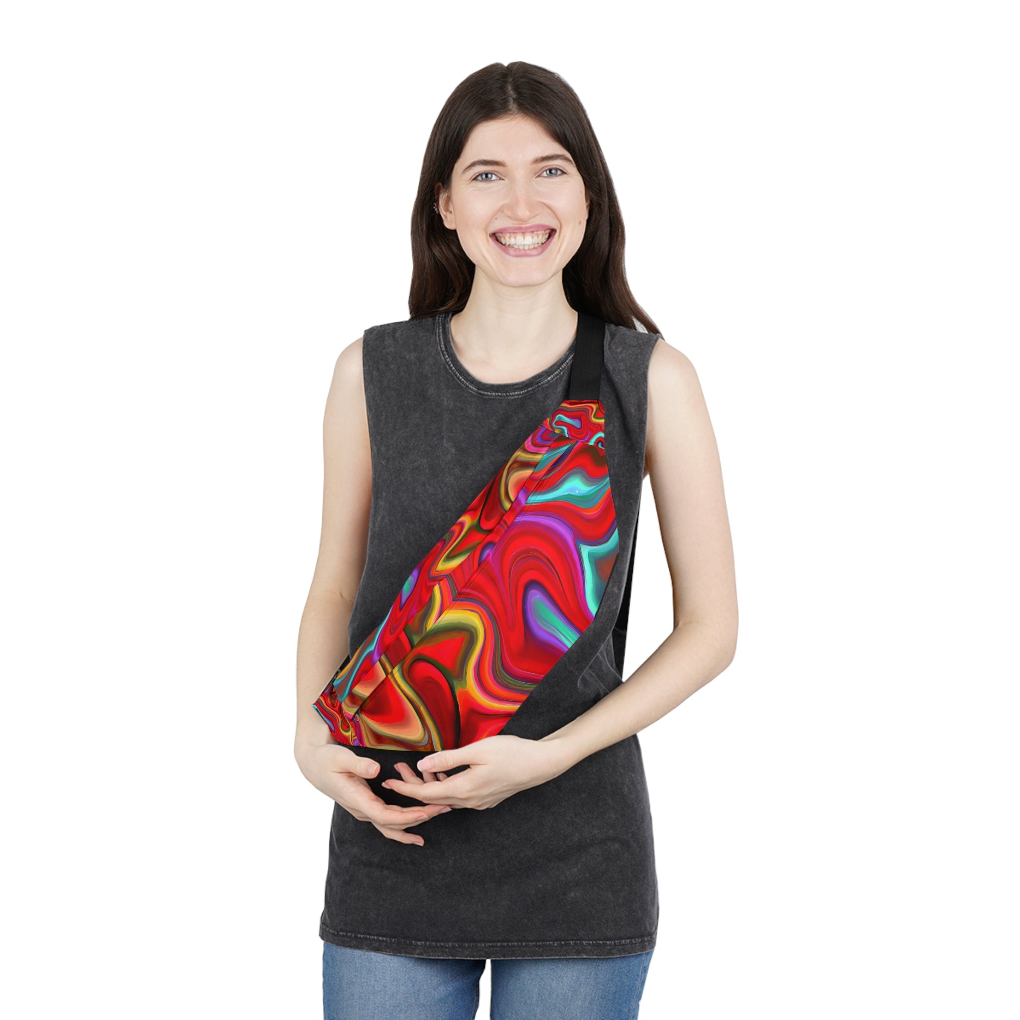 Psychedelic Red Fanny Pack (Large)