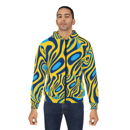 Twisted Blues Unisex Zip Hoodie