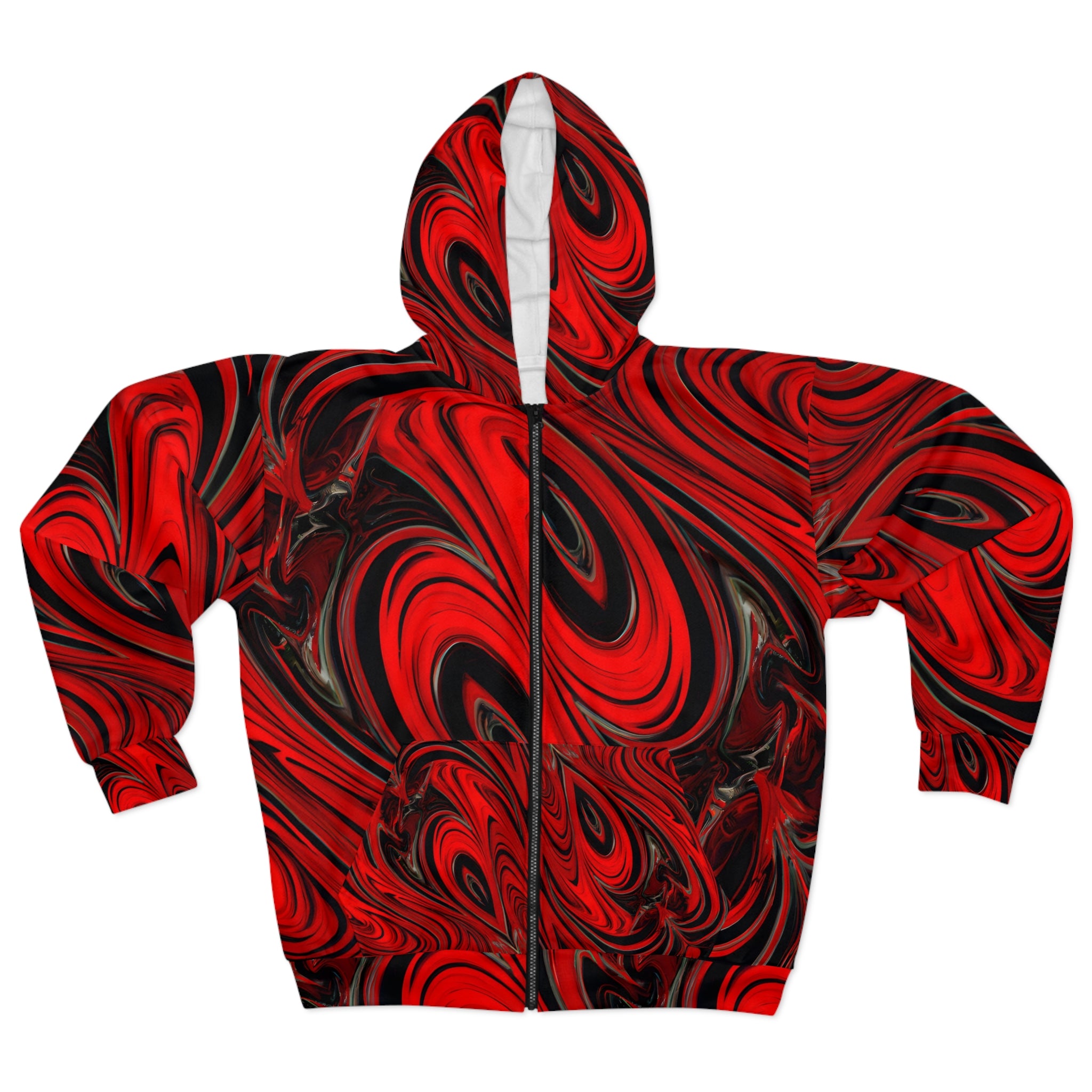 Raging Heart Unisex Zip Hoodie