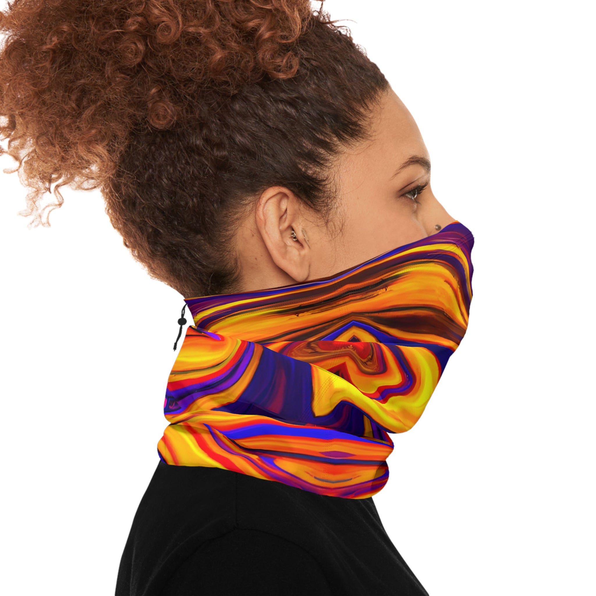 Trippy Flame Winter Neck Gaiter