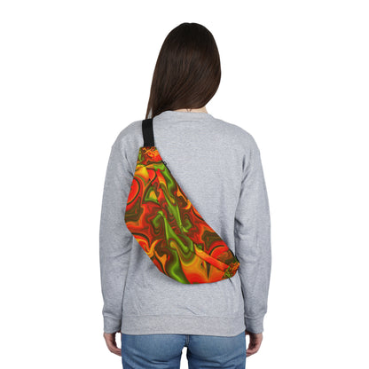 Orange Groove Fanny Pack (Large)