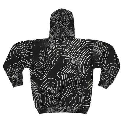Black Topo Unisex Zip Hoodie