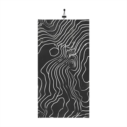 Black Topo Winter Neck Gaiter