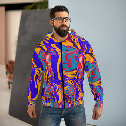 Lost Painting Unisex Zippered Hoodie