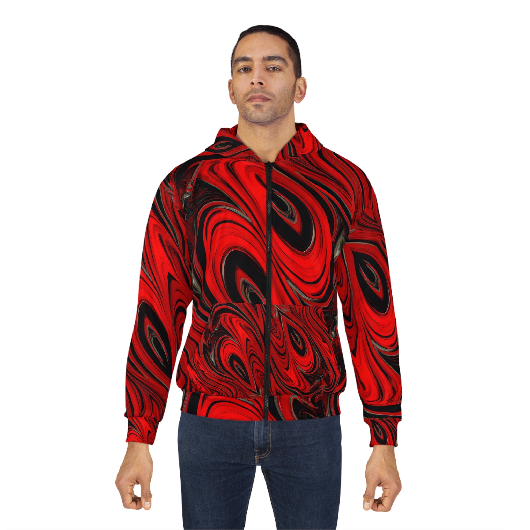 Raging Heart Unisex Zip Hoodie