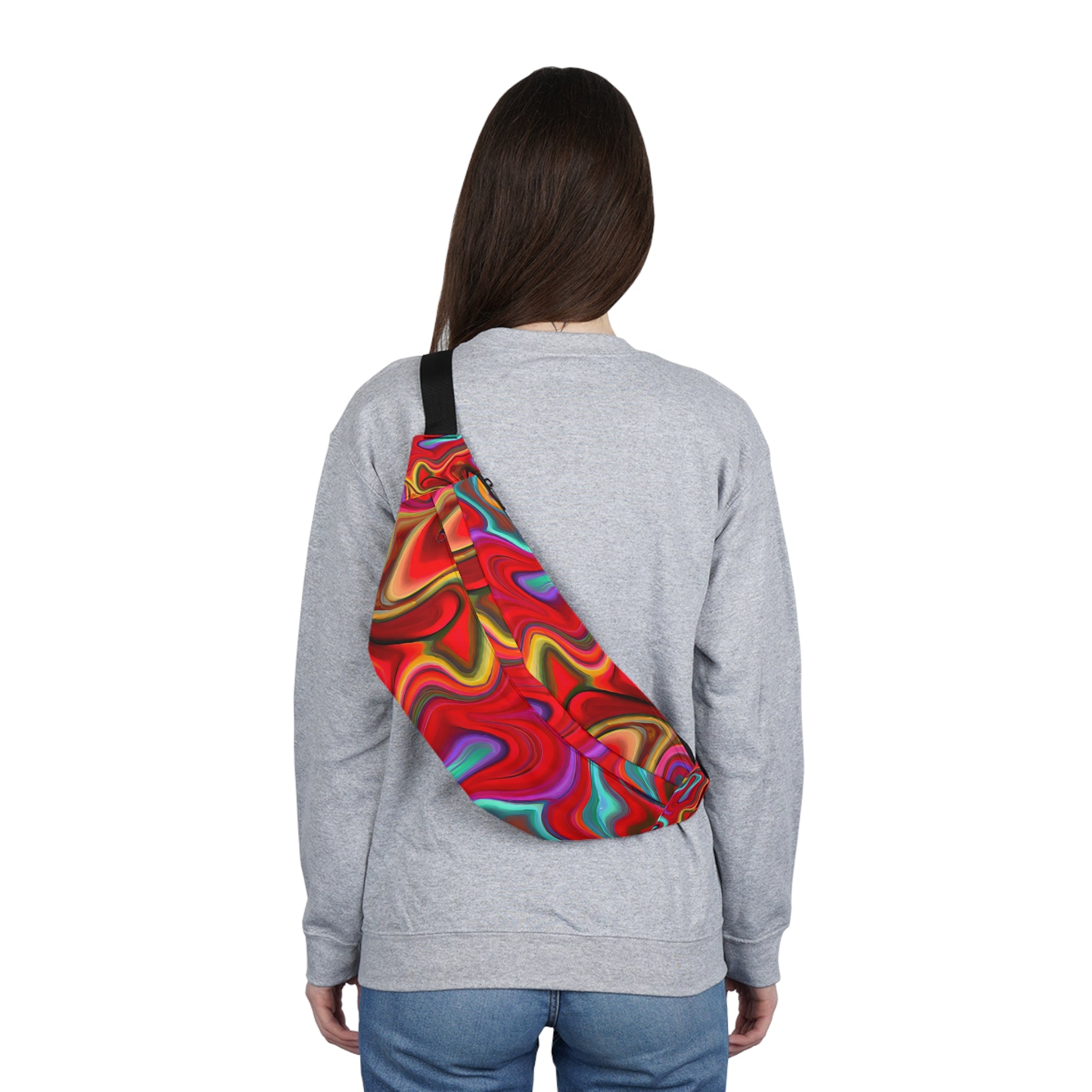 Psychedelic Red Fanny Pack (Large)