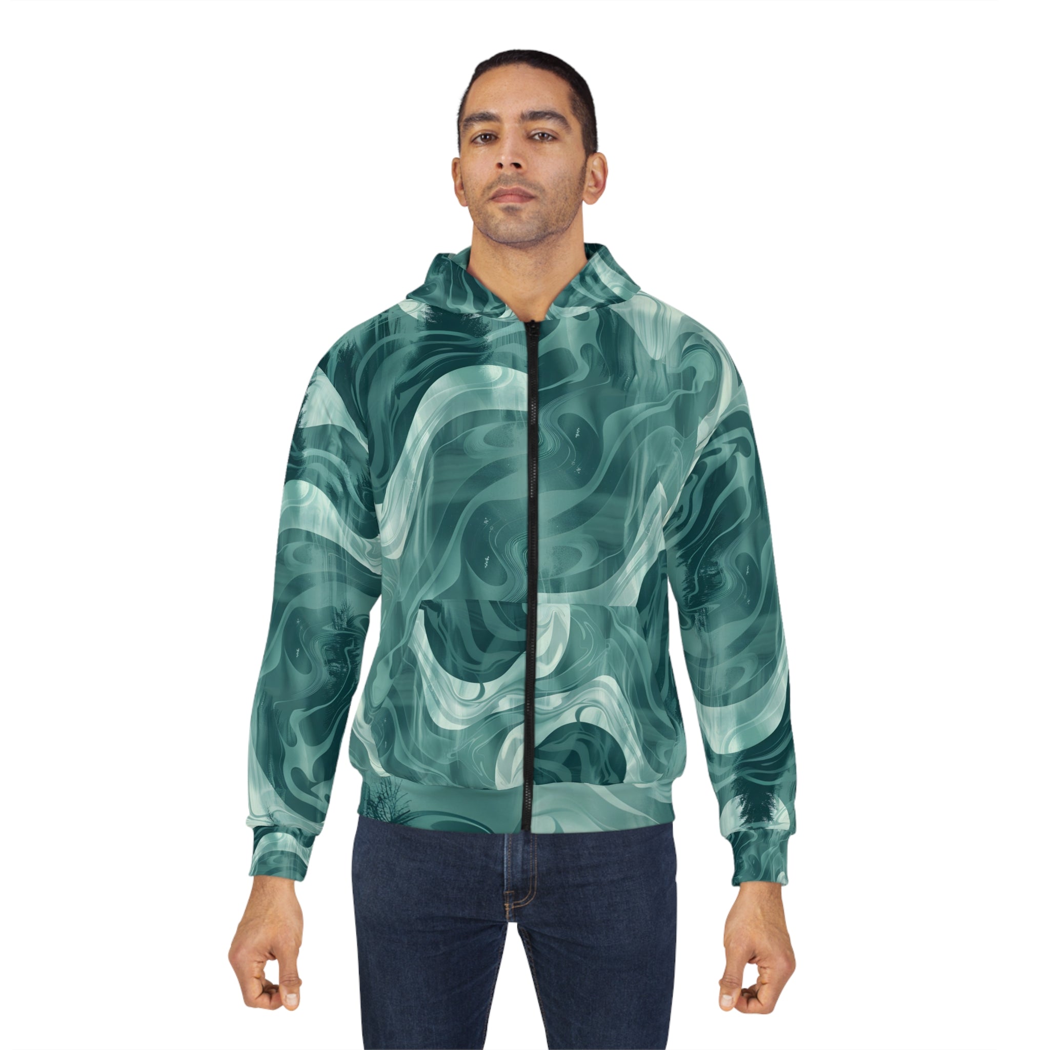 Teocalli Pull Unisex Zip Hoodie