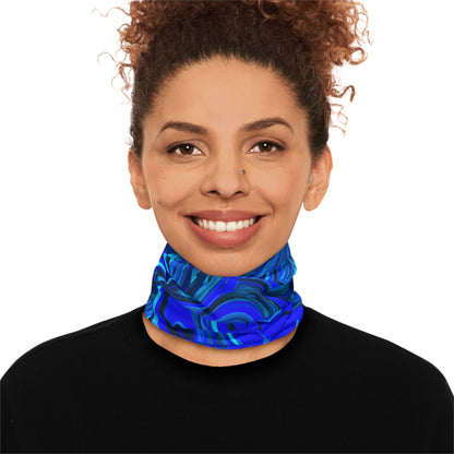 Frosty Blue Winter Neck Gaiter