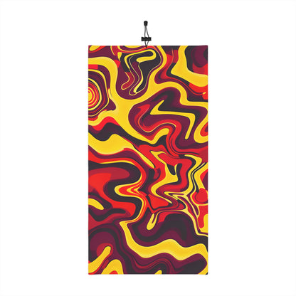 Crimson Lemon Twist Winter Neck Gaiter