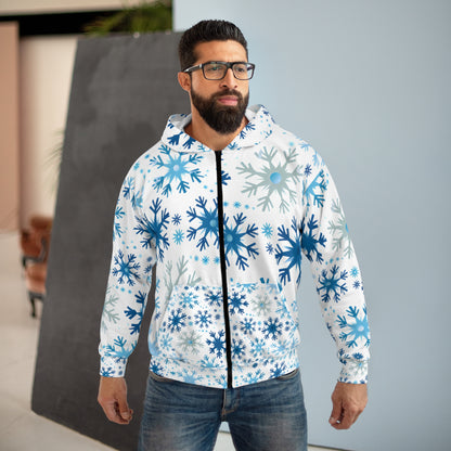 Blue Ice Unisex Zip Hoodie
