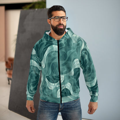 Teocalli Pull Unisex Zip Hoodie