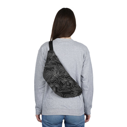 Black Topo Fanny Pack (Large)